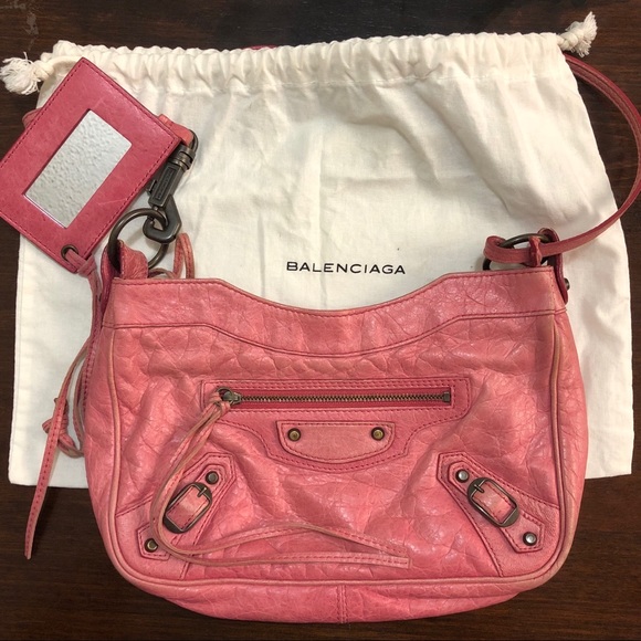 balenciaga hour medallion crossbody bag